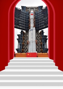 <br>          12月22日，我国自主研制的新型中型运载火箭长征八号首飞成功。图片由海南文昌航天发射场都鑫鑫提供<br><br>        