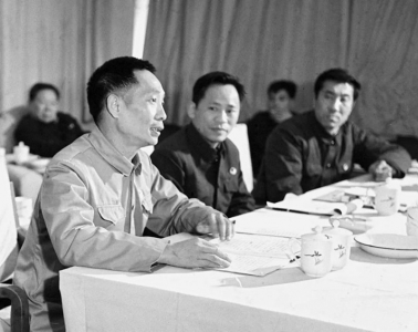 <br>          　　　　1978年3月21日，全国科学大会上，湖南省代表袁隆平在小组会上发言。<br><br>        
