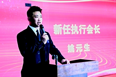          姚元生表示，只有保持热爱，才能将创业这条路走得长久。        