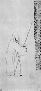           金农自画像        