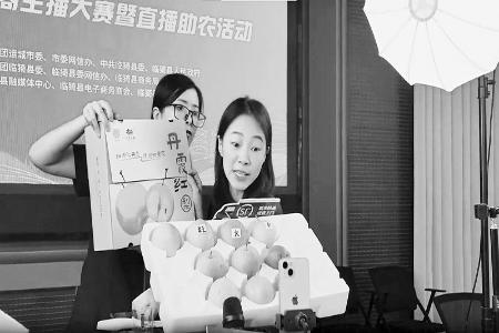           青年主播展开“助农比拼”        