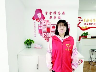           李慧表示，将继续在火热的基层实践中传递爱。        