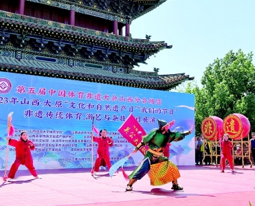           武术表演 图片由山西国民师范旧址革命活动纪念馆提供        