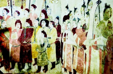           徐显秀墓室壁画（局部）        