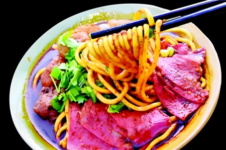           临汾牛肉丸子面        