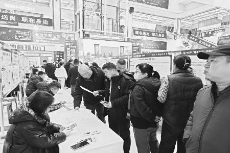 招聘会现场，求职者们与企业代表进行深入交流。